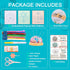 Luxiys 3 Sets Starter Embroidery Kit for Beginners Hand Embroidery Kit includes Bamboo Hoop, Pin Cushion, Cloth, Needlepoint Kits, Cross Stitch Ki...