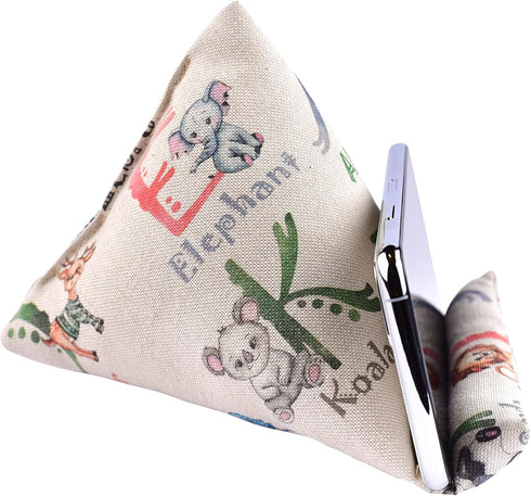 Handmade Phone Pillow Holder - The Wedge Mobile Device Stand - Fabric Phone Stand for All iPhones, All Smartphones! 7 x 6.1 x 5.5 Inches (ABC)...