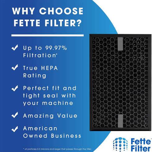 Fette Filter - HRFSC1 Activated Carbon Filter Compatible with Honeywell Filter S HRFSC1 for Honeywell HPA3000 PowerPlus and HPA5000 Insight Series...