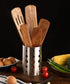 Wooden Spurtles Set for Cooking, 5 Pcs Natural Teak Wood Slotted Spurtles for Stirring, Mixing, Serving, Non-Stick Heat-Resistant Kitchen Utensils...