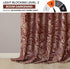 Madison Park Aubrey 2 Panel Curtain Faux Silk Paisley Jacquard, Rod Pocket Curtain for Living Room, Kitchen, Room Darkening Window Drape for Bedro...