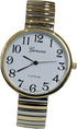 Super Large Face Easy to Read Two-Tone Stretch Band Watch...
