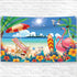 KatchOn, XtraLarge Beach Photo Backdrop - 72x44 Inch | Summer Backdrop for Beach Party Decorations | Hawaiian Party Decorations | Summer Theme Dec...