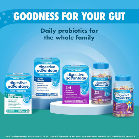 Digestive Advantage Intensive Bowel Support Probiotics Supplement, 96 Count...