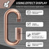 3.5" Chain Quick Links, 1 Pcs 3/8" Marine Grade Screw Chain Links, Large Opening Chain Connector Chain Coupler, 2000 Lbs Capacity...