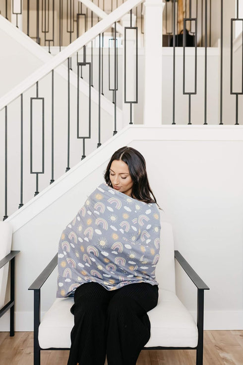 Copper Pearl Multi-Use Cover: Car Seat Covers, Nursing Cover, and Stroller Cover for Sun - Stretchy Fabric, All-Season Use, Stylish Designs, Easy ...