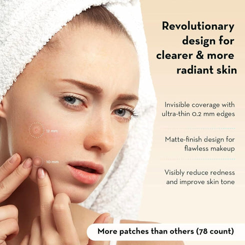 LE GUSHE K-BEAUTY Pimple Patches for Face (78 dots) - Hydrocolloid Acne Patch for Zits and Blemishes - Invisible Blemish Patches | Spot Cover Stic...