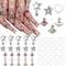 75 PCS Nail Charms Star Planet Nail Art Charms for Acrylic Nails Pearls Heart Nail Art Supplies Crystal Rhinestones Design Nail Gems Y2K Nail Jewe...