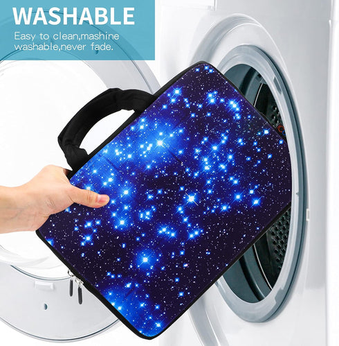 iColor Starry Ultra-Portable Neoprene Carrying Protective Case Sleeve Briefcase Pouch Bag Tote with Handle Fits 11.6 12 12.1 12.2 Inch Netbook/Lap...
