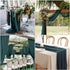Dark Green Table Runner Chiffon Fabric Sheer 27X120 inches Long Table Linen for Wedding Party Banquets Bridal Home Table Arches Cake Table Decorat...