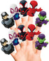 Spidey & His Amazing Friends 10 Piece Finger Puppet Set - Party Favors, Educational, Bath Toys, Floating Pool Toys, Beach Toys, Finger Toys, Playt...