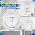 Microwave Plate Replacement 11.5” WB49X10224 Compatible with GE Microwave Glass Plate - Exactly Replaces Rotating Glass Turntable Tray - Oven Spin...