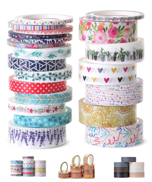 Mr. Pen- Washi Tape Set, 21 Rolls, Decorative Cute Floral Washi Tape for Bible Journaling, Bullet Journal Supplies...