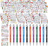 252 Pcs Christian Gifts Set 240 Pcs Quote Cute Prayer Cards Floral Religious Scripture Cards 12 Bible Verse Pens Christian Inspirational Ballpoint...