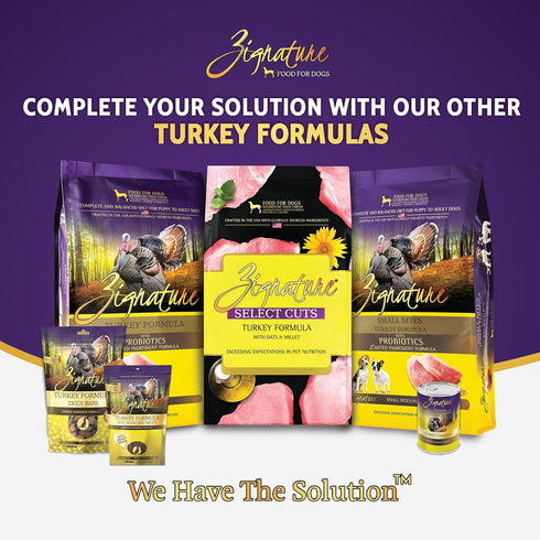 Zignature Turkey Soft Moist Treats for Dogs...