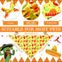 20 Pack Cinco De Mayo Mexico Dog Bandana Adjustable Triangle Dog Bibs Polyester Fiesta Pet Scarf Washable Breathable Pet Neckerchief for Dogs Cats...