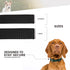Dog Collar - Patterned Adjustable Pet Collars, - 1 Inch Wide, Medium, Houndstooth Black/White...