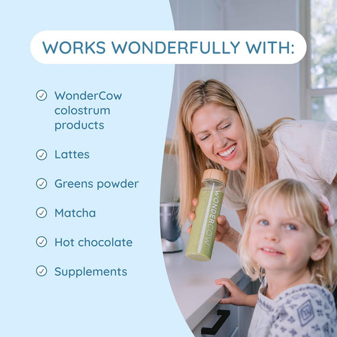 Milk Frother Hand Mixer, Stainless Steel Electric Matcha Whisk, Handheld Mixer for Coffee, Greens, Protein & More, Battery Operated, Easy to Clean...