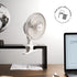 Air-Cooling 6-Inch Clip on Fan, 360° Rotation, Two Speed Portable Clip Fan With Strong Clamp Grip, Quiet Operating Desk Fan Made Of Durable Materi...