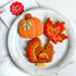 Thanksgiving and Fall Holiday Cookie Cutters 3-Pc. Set Made in USA by Ann Clark, Maple Leaf, Turkey, Pumpkin...