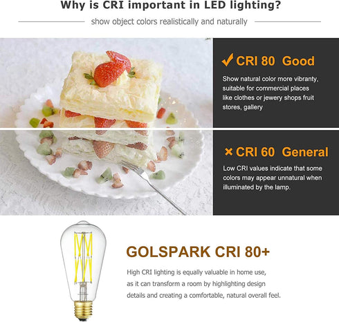 LEOOLS Dimmable E26 LED Filament Light Bulbs, 100 Watt Equivalent,5000K Daylight White,Classic Clear Glass Edison Style Vintage LED Light Bulbs,4 ...