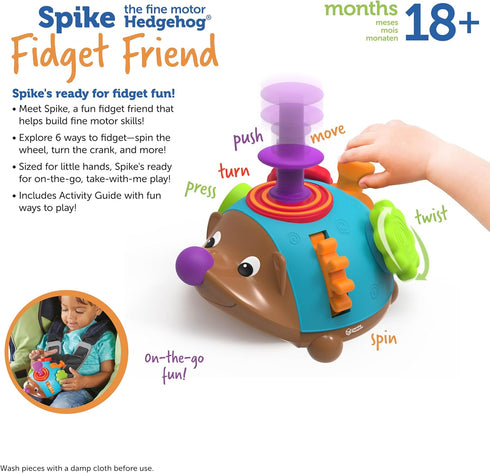 Learning Resources Spike the Fine Motor Hedgehog Fidget Friend -Ages 18+ months Fine Motor and Sensory Play Toy,Educational Toys for Toddlers, Tod...