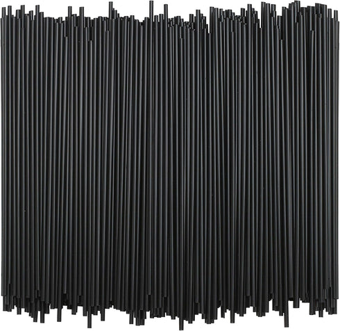 Tall Plastic Coffee Stir Sticks - 7 Inch Coffee Stirrer Sip Straws (Black, 1000)...