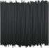 Tall Plastic Coffee Stir Sticks - 7 Inch Coffee Stirrer Sip Straws (Black, 1000)...
