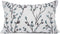 YOUR SMILE Classical Embroidery Jacquard Farmhouse Oblong Rectangle Chenille Teal Leaf Decorative Throw Pillow Case,12x20 inch...