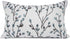 YOUR SMILE Classical Embroidery Jacquard Farmhouse Oblong Rectangle Chenille Teal Leaf Decorative Throw Pillow Case,12x20 inch...