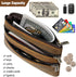 Jack&Chris Coin Purse Pouch for Men, Genuine Leather Coin Purse Zipper Pocket with Keychain Ring, Coin Bag for Men,JC301-8...