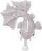 OBONNIE Women Cubic Zirconia Crystal 3D Goldfish Whale Pearl Brooch Pin Corsage Pendant Silver Tone...
