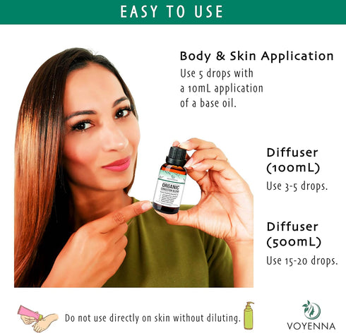 Essential Oil Breathe Blend for Diffuser, Humidifier, Aromatherapy & Rub with Peppermint & Eucalyptus Oils | for Headache, Allergy & Congestion...