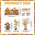 165 Pcs Fall Bulletin Board Decor Sets Harvest Thanksgiving Classroom Bulletin Board Maple Leaves Borders Corn Haystack Scarecrows Fence Cutouts f...