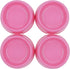 Dog Bowls Cat Bowls (Plastic Bowls, Pink 4-Pack)...