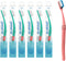 Preserve Ocean Plastic Initiative (POPi) Adult Toothbrush, Made in USA from Recycled Ocean Plastic, Coral, Soft, 6 Count...