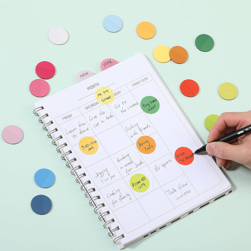 Mr. Pen- Transparent Sticky Notes, 560 Pcs, Assorted Colors, Round Translucent Sticky Notes, Sticky Note Tabs, See Through Sticky Notes Transparen...