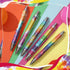 24 Pcs Tie Dye Ballpoint Pens Black Ink Pens 1.0 mm Fine Point Smooth Writing Retractable Reusable Pens for Office School Party Note Taking Journa...