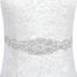Pardecor Rhinestone Applique Crystal Belt Women Dress Wedding Crystal Trim Silver Rhinestones Trims Sash Wedding Belt for Bridal Dress Evening Dre...