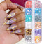 Iridescent Glitter Nail Art Sequins Holographic 3D Irregular Ultra Thin Nail Art Glitter Flakes Design Shiny Mermaid Nail Glitter Slices Resin Acr...