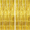 KatchOn, XtraLarge Gold Fringe Curtain Backdrop - 8x3.2 Feet, Pack of 2 Gold Streamers Party Decorations | Gold Foil Curtain for Gold Party Decora...