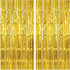 KatchOn, XtraLarge Gold Fringe Curtain Backdrop - 8x3.2 Feet, Pack of 2 Gold Streamers Party Decorations | Gold Foil Curtain for Gold Party Decora...