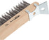 Forney 70511 Wire Scratch Brush, Carbon Steel with Curved Wood Handle & Metal Scraper, 13-11/16"-by-.014"...