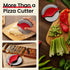 Kitchy Pizza Cutter Wheel with Protective Blade Cover, Ergonomic Pizza Slicer (Red)...
