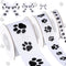 3 Rolls Paw Print Ribbon Gift Wrapping Dog Grosgrain Ribbon for DIY Crafts Bows Dog Pet Party Supplies Gift Wrapping Decoration, 15 Yards, White a...