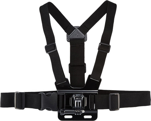 Amazon Basics Adjustable Chest Mount Harness For GoPro Camera (Compatible with GoPro Hero Series), Black...