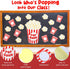Glenmal 70 Pcs Popcorn Stickers Popcorn Accents with 6 Marking Pens Popcorn Box Back to School Classroom Bulletin Border Decoration for Class Blac...