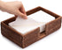 Rattan Guest Towel Holder For Bathroom Towel Caddy Rectangular Napkin Tray Wicker Toilet Tank Basket Dark Brown 9.4 x 5.9 x 2.4 inches Tissue Pape...