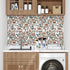 Mushroom Wallpaper Peel and Stick Wallpaper White Wallpaper Stick and Peel Dark Leaf Contact Paper for Cabinets Waterproof Self Adhesive Wall Pape...