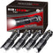 Mini Flashlights 4 Pack, Super Bright LED Tactical Flashlight with Clip, Aluminum, 3 Modes, Zoomable, Waterproof - Best EDC Flash Light for Gift, ...